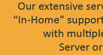 Computer in-home support to commercial businesses and networks